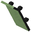 Leaned Skateboard Lime Concrete
