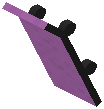 Leaned Skateboard Magenta Concrete