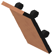 Leaned Skateboard Orange Concrete