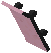 Leaned Skateboard Pink Concrete