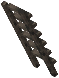 Leaning Ladder Raw Acacia Wood