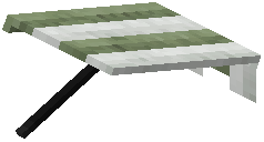 Green Lengthened Rain Shed