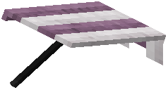 Purple Lengthened Rain Shed