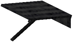 Lengthened Rain Shed Black Wool