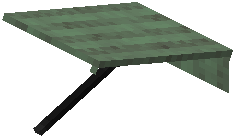 Lengthened Rain Shed Green Wool