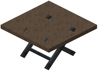 Medium Table Brown Concrete