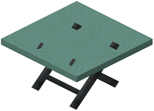 Medium Table Cyan Concrete