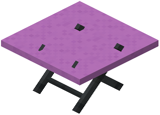 Medium Table Magenta Concrete
