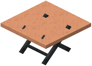 Medium Table Orange Concrete