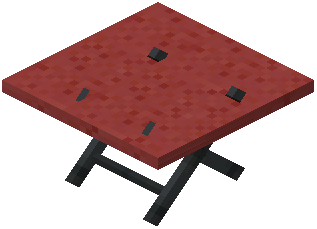 Medium Table Red Concrete