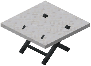 Medium Table White Concrete
