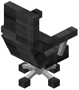 Office Chair Decorative Black Wool