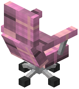 Office Chair Decorative Magenta Wool