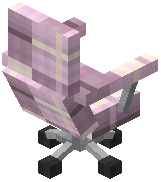 Office Chair Decorative Pink Wool