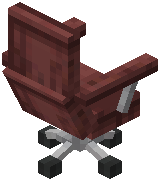 Office Chair Raw Crimson Wood