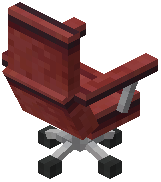 Office Chair Red Concrete