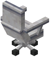 Office Chair White Concrete