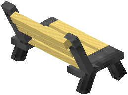 Park Bench Without Handrail Template