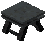 Park Stool Black Concrete