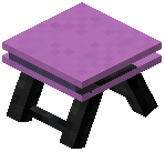 Park Stool Magenta Concrete