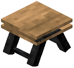 Park Stool Raw Oak Wood