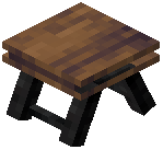 Park Stool Raw Spruce Wood