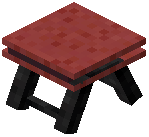 Park Stool Red Concrete