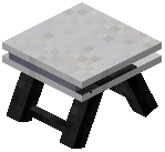 Park Stool White Concrete