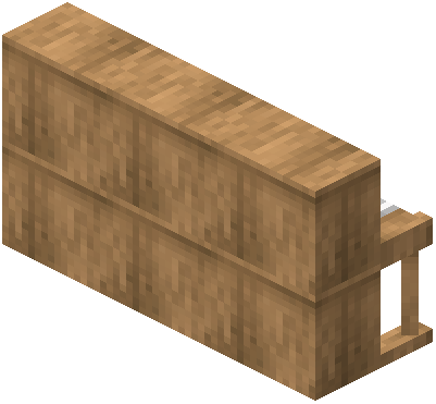 Piano Raw Oak Wood