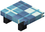 Platform Decorative Light Blue Wool