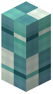 Post Decorative Cyan Wool