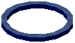 Ring Light Blue Acrylic