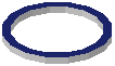 Ring Light Blue Framed Acrylic