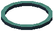 Ring Light Cyan Acrylic