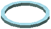 Ring Light Light Blue Acrylic