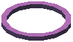 Ring Light Magenta Acrylic