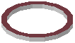Ring Light Red Framed Acrylic