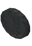 Round Clock Black Concrete
