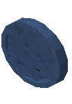 Round Clock Blue Concrete