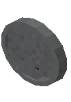 Round Clock Gray Concrete