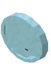 Round Clock Light Blue Concrete