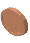 Round Clock Orange Concrete