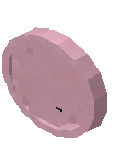 Round Clock Pink Concrete
