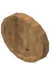 Round Clock Raw Oak Wood