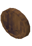 Round Clock Raw Spruce Wood