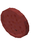 Round Clock Red Concrete