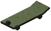 Skateboard Green Concrete