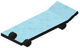 Skateboard Light Blue Concrete