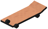 Skateboard Orange Concrete