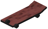 Skateboard Raw Crimson Wood